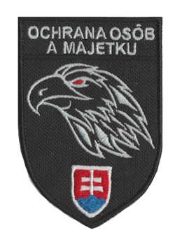 - nášivka Ochrana osôb a majetku - SPŠ ochrany osôb a majetku