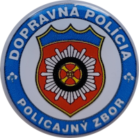 Dopravná polícia - živicová nálepka malá
