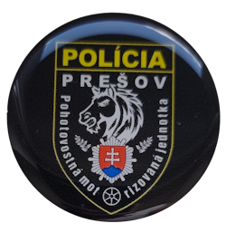 Pohotovostná motorizovaná jednotka Prešov - živicová samolepka