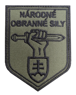 Národné obranné sily oliva - text